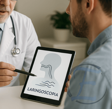 a doctor is showing a tablet with a tablet