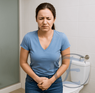 incontinência urinária, urgência miccional, retenção ou bexiga neurogênica