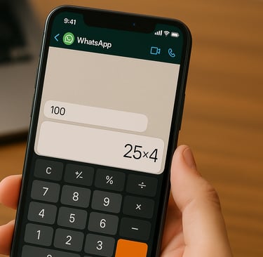 WhatsApp lança calculadora no iPhone: veja como funciona