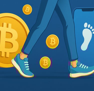a person walking on a coin - shaped coin - shaped coin - shaped coin -