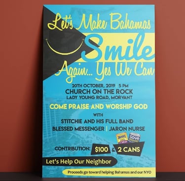 Flyer Bahamas Fundraiser
