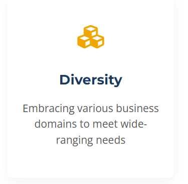 a white square with a white background and a yellow and black text that says diversity