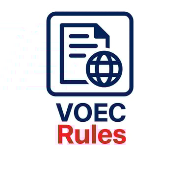 a logo for the vocec rules for the vocec rules