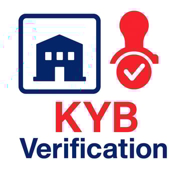a kyb logo with a house and a key