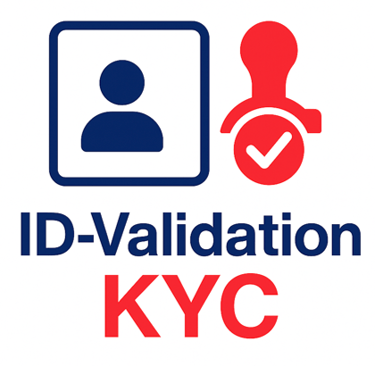 a person standing in front of a sign that says id - valid