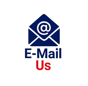 a mailbox with the words e - mail us on it