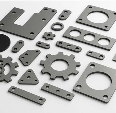 Metalinių detalių pjovimas lazeriu