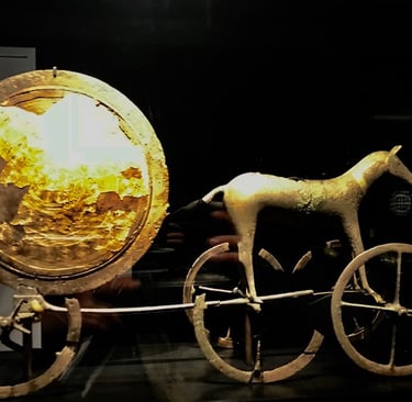 Carro Solar (SolVagen). Museu Nacional da Dinamarca em Copenhague.