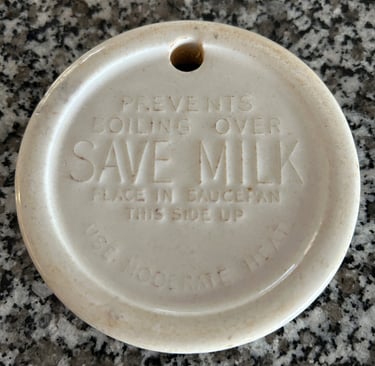 round ceramic milk saver tool