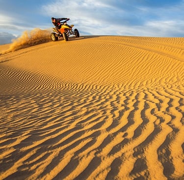 Cuatrimotos y sandboard Asia