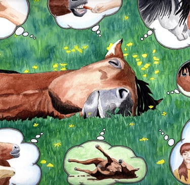 Sleeping Horse, detail