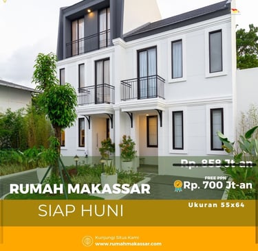 Rumah Gaya Eropa, Siap Huni dengan Fasilitas Lengkap dan Free PPN!