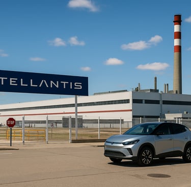 Fábrica de Stellantis en Zaragoza donde se ensamblará el B10 SUV eléctrico desde 2026