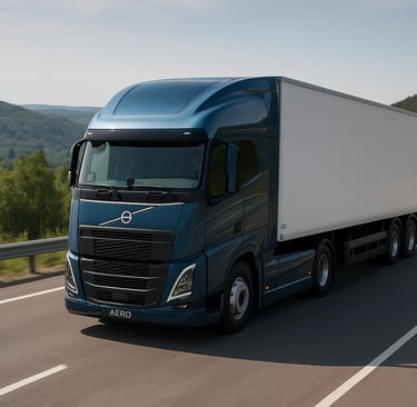 Tecnología de parada del motor en movimiento aplicada en un Volvo FH durante un descenso