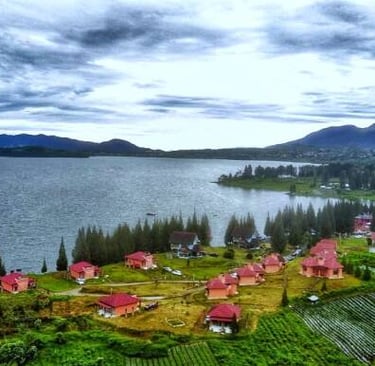 danau di atas Alahan Panjang Kabupaten Solok
