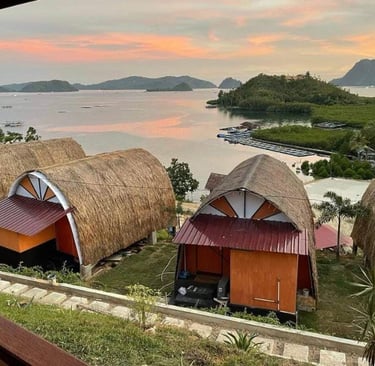 cottage type lumbung pandan view mandeh
