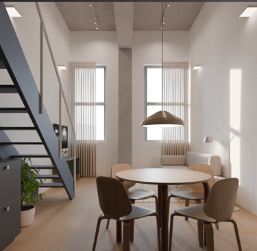 lofto interjero projektas Kaune