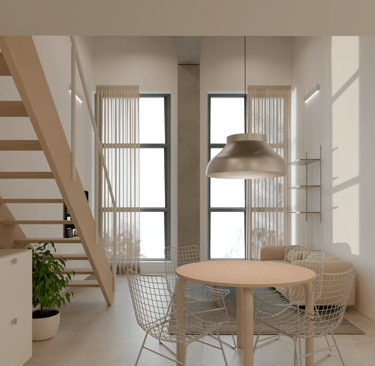 Lofto interjero projektas