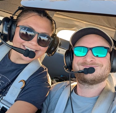 flight student smiling