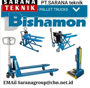 Jual Bishamon Handpallet, jual Bishamon Stacker, jual OPK Handpallet