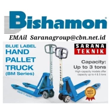 Jual Bishamon Handpallet, jual Bishamon Stacker, jual OPK Handpallet
