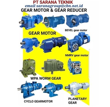 PT. Sarana Teknik Indonesia jual berbagai gear motor dengan harga terjangkau dan produk berkualitas.
