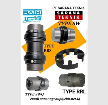 Jual Flender Rubber Coupling, jual KTR Rotex Coupling, jual Flender Neupex Coupling.