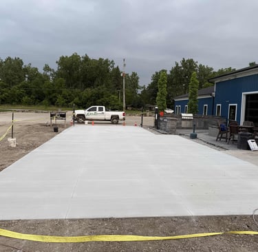 Commercial Concrete Driveway in Flint, Michigan
