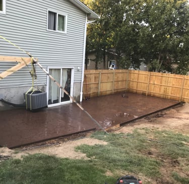 Stamped Concrete Patio in Davison, Mi