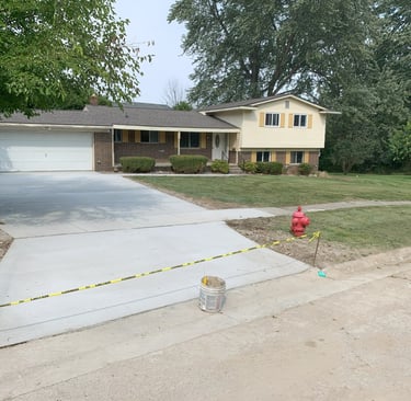 Professional Concrete Driveway In Grand Blanc, Mi