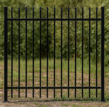 garrison fencing panels crimped spear