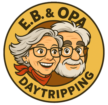 Cartoon of E.B and Opa Day Tripping