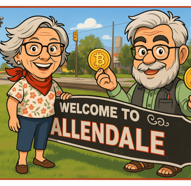 E.B and Opa encounter treasures in the wonderful town of Allendale.