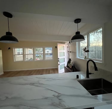 kitchen remodeling in Mountain View, CA with new granite countertops