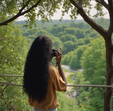 woman sitting on grey cliff