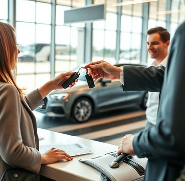 Viagem, crianca, Passageiro alugando carro no aeroporto, recebendo as chaves no balcão da locadora
