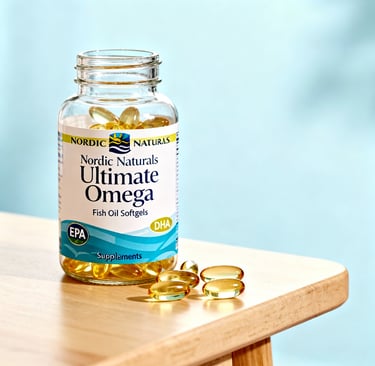 a bottle of vitamin supplements 