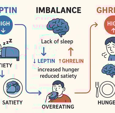 Sleep deprivation impact on hunger hormones leptin and ghrelin