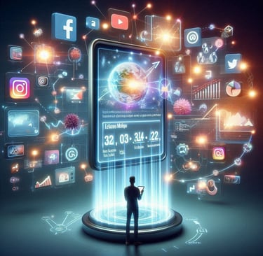 Una persona viendo los beneficios del marketing en redes sociales