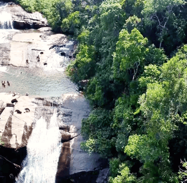cachoeira do Prumirim vista do drone