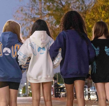 Teenwave kids wearing trendy cotton outfits, stylish kidswear made in Egypt