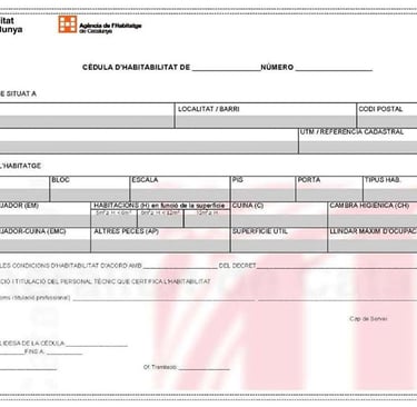cedula de habitabilidad Catalunya ejemplo 