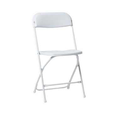 White folding chair rental, el paso diamond events