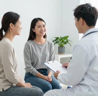 A cozy workspace with a laptop, notebook, and a cup of coffee inviting you to reach out.