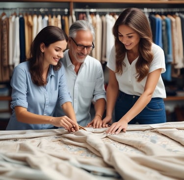 Community members celebrating a successful trade deal that supports generational wealth growth.