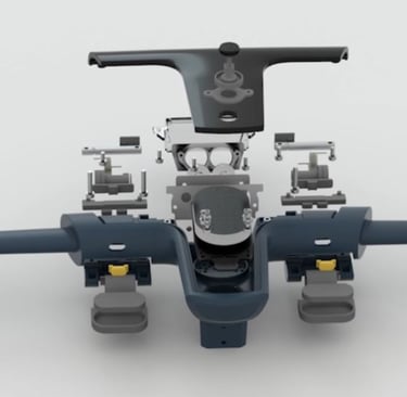 a small airplane with a propeller and a propeller