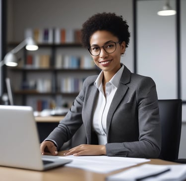 Photo of a group meeting in a bright conference room.