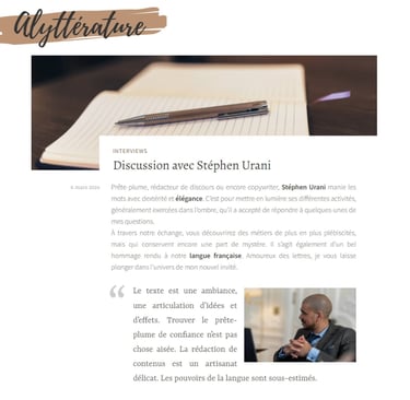 interview prête-plume