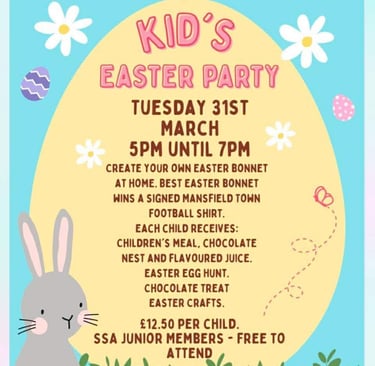 SSA Jnr Easter Party - 31 March