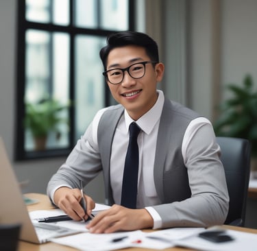 A happy customer giving a thumbs up for Media Hosting Indonesia.